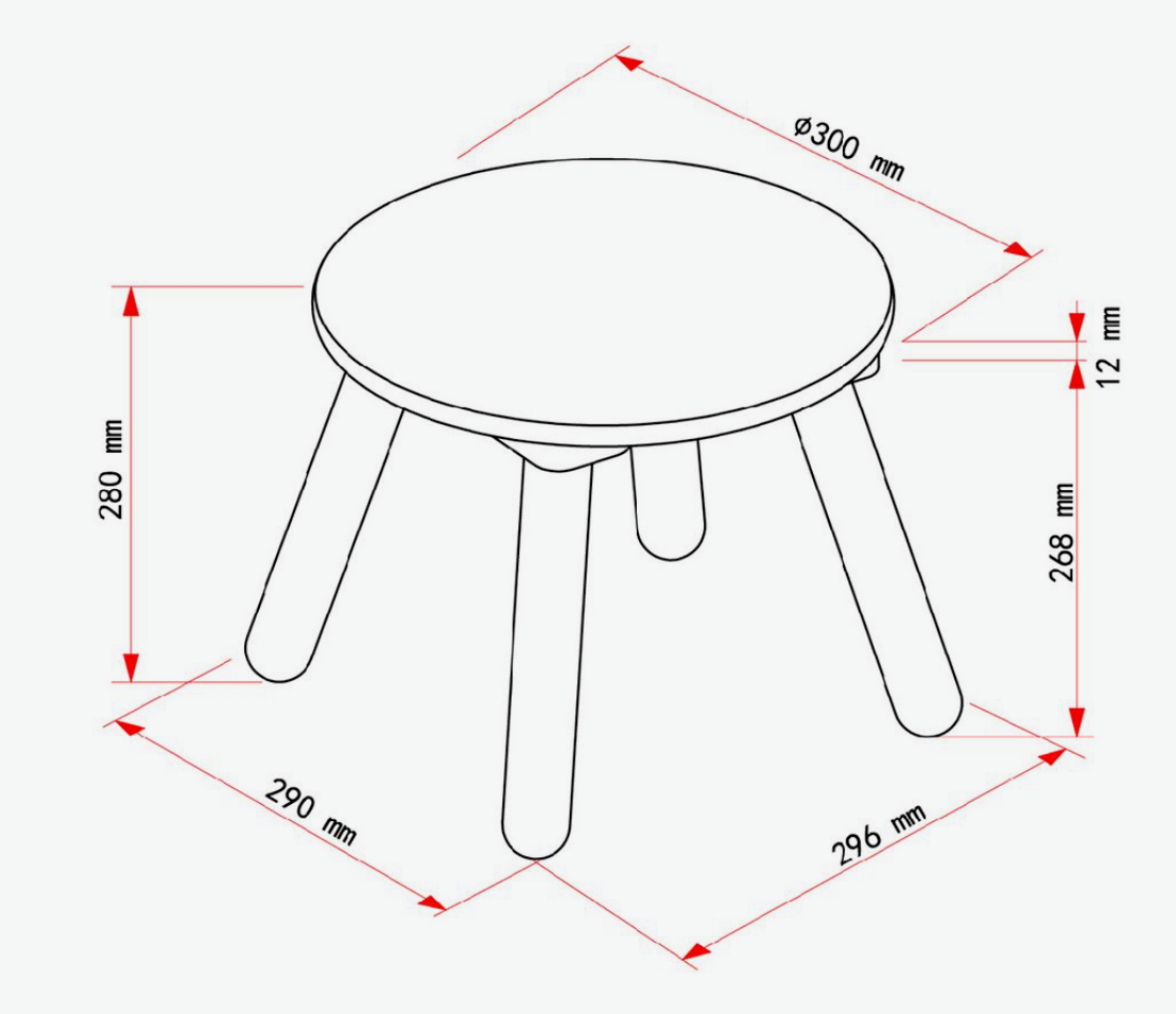 Personalised Laser Engraved Stool