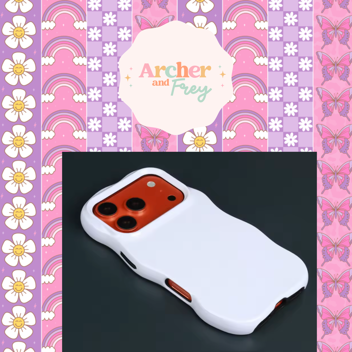 Wavy Tough Phone Case - Girly