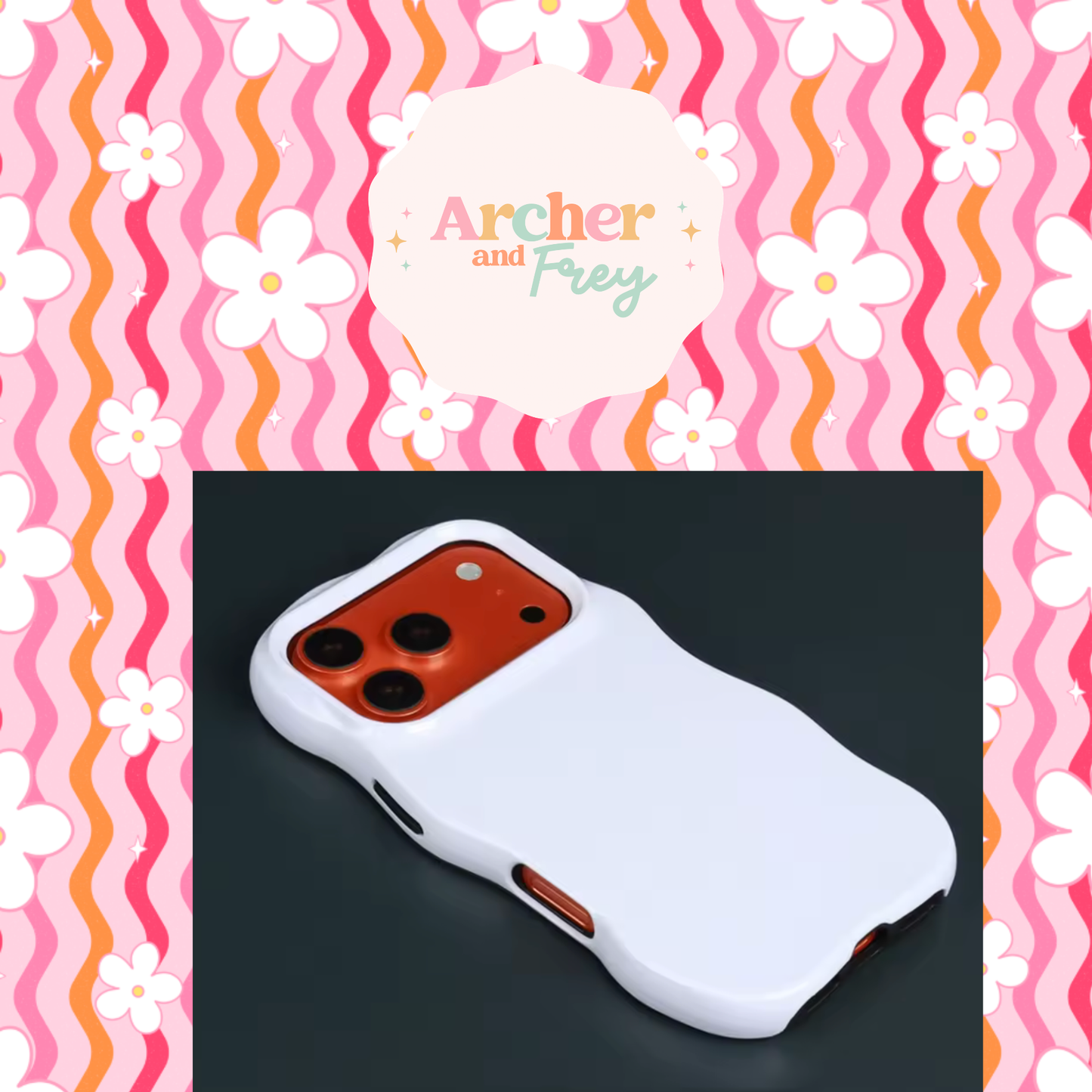 Wavy Tough Phone Case - Groovy Flowers