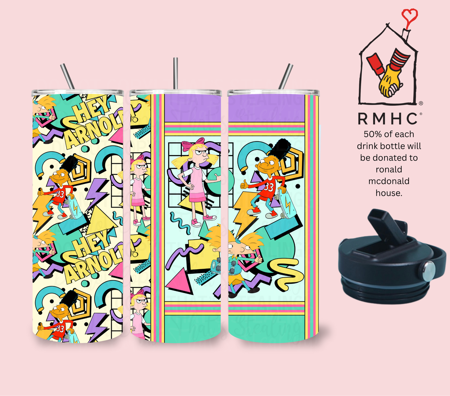 Retro Arnold Drink Bottle