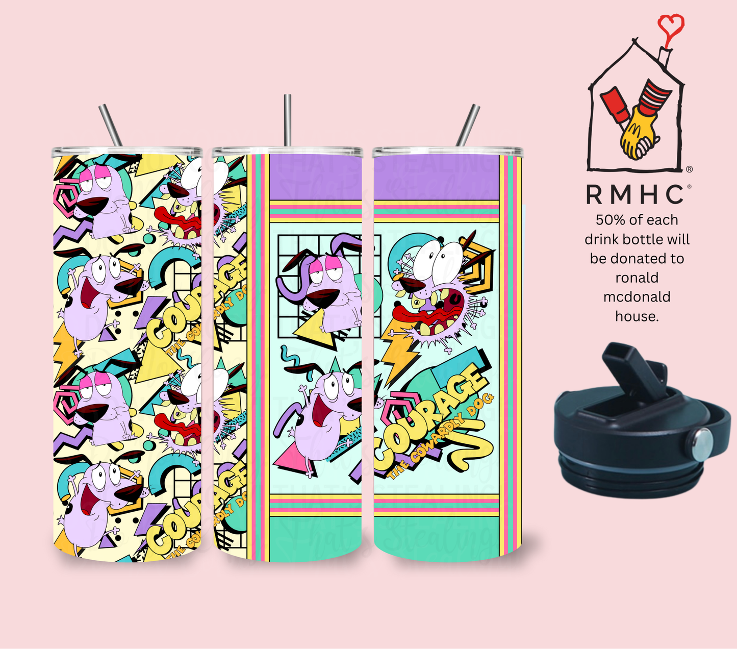 Retro Courage Drink Bottle