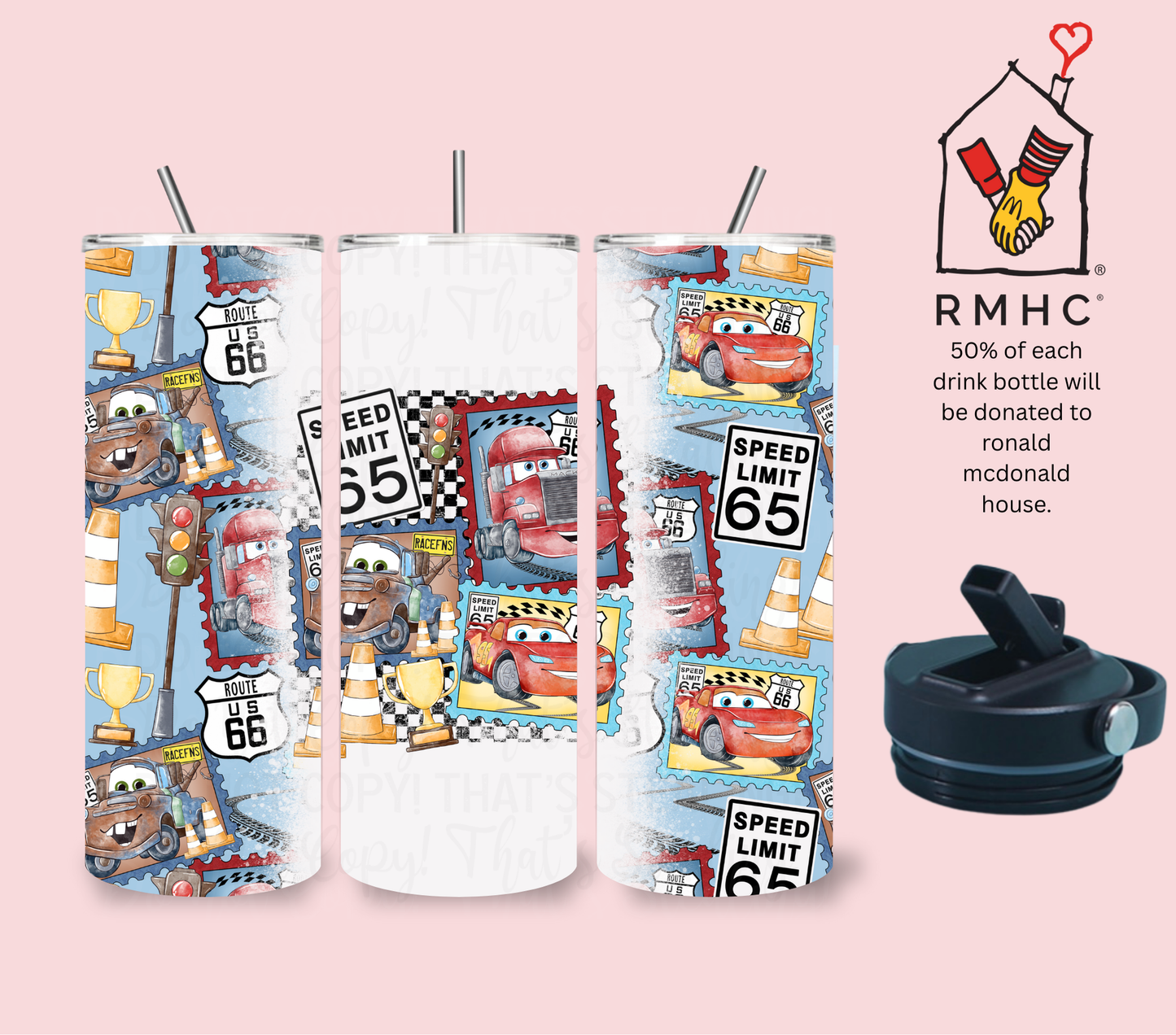 McQueen Stamps Drink Bottle