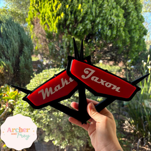Cars Name Plaque