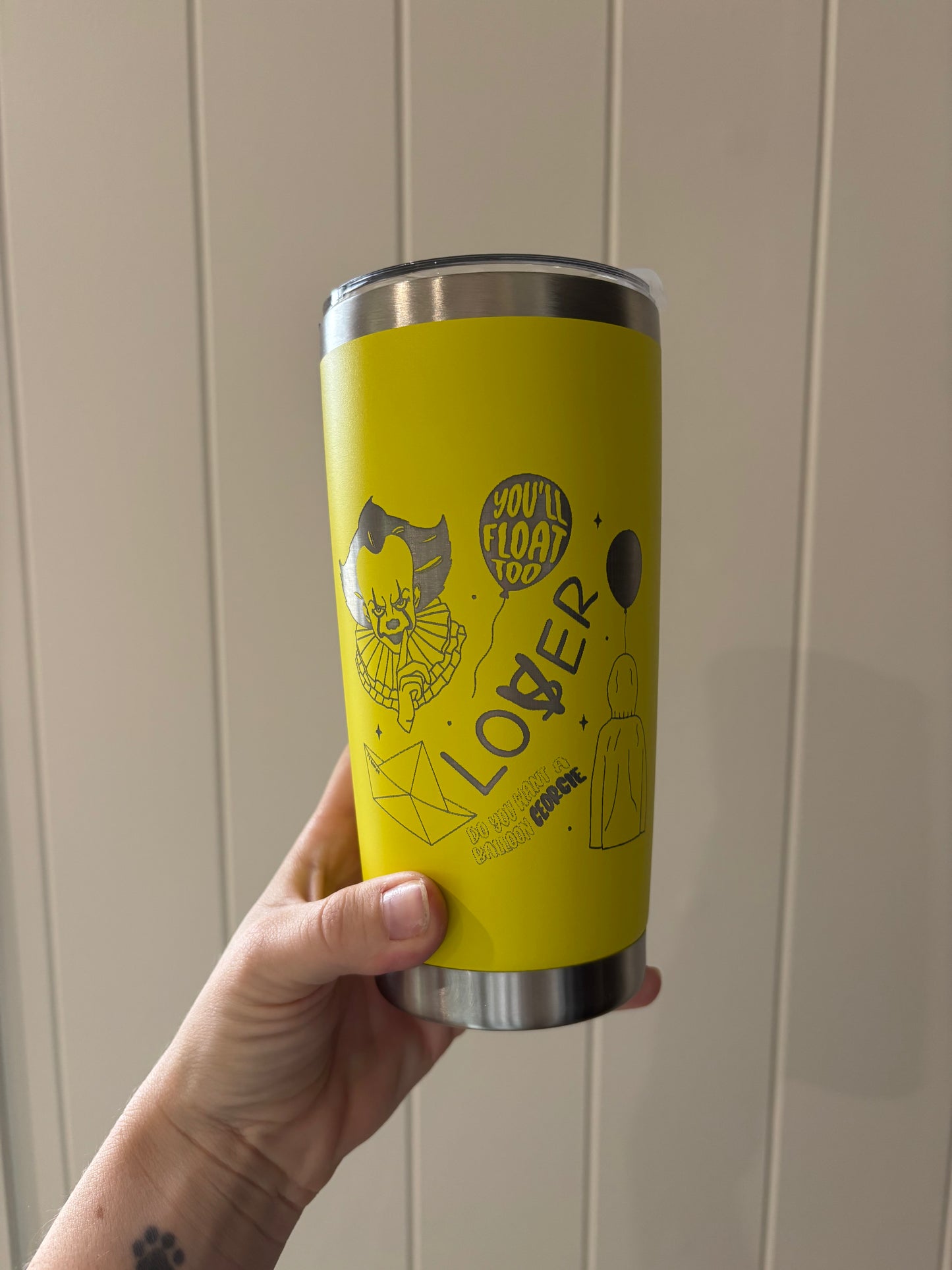 Pennywise 20oz Engraved Travel Mug