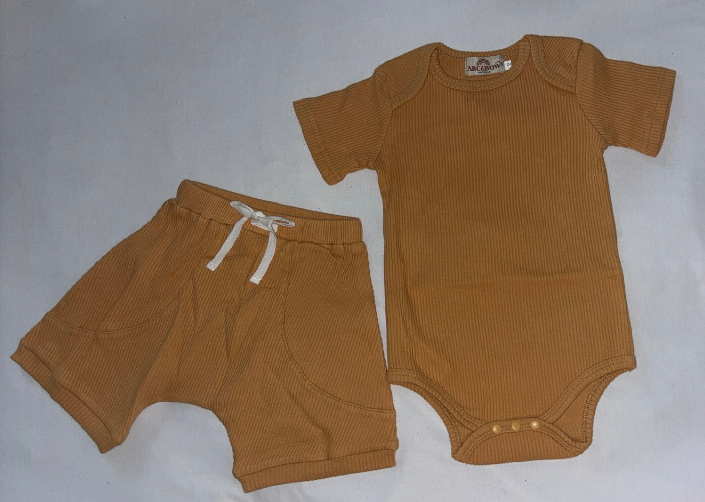 Ribbed Shorts - Mustard