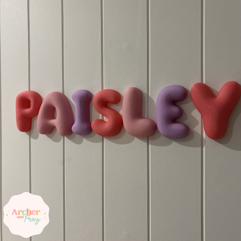 Bubble Letters - Individual