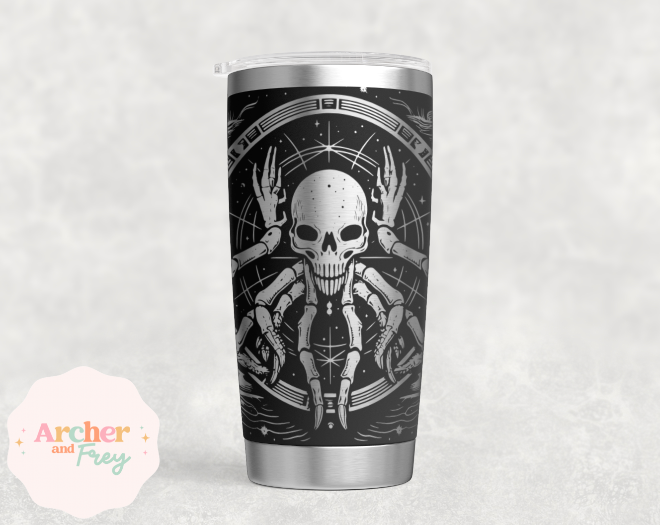 Laser Engraved Travel Mug - Horror