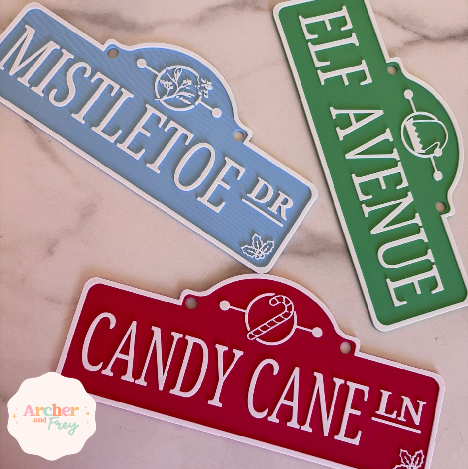 Christmas Street signs
