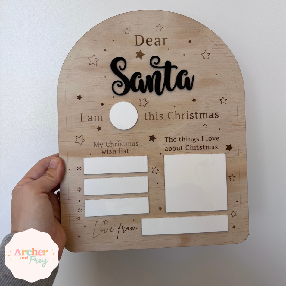 Dear Santa Wishlist Board