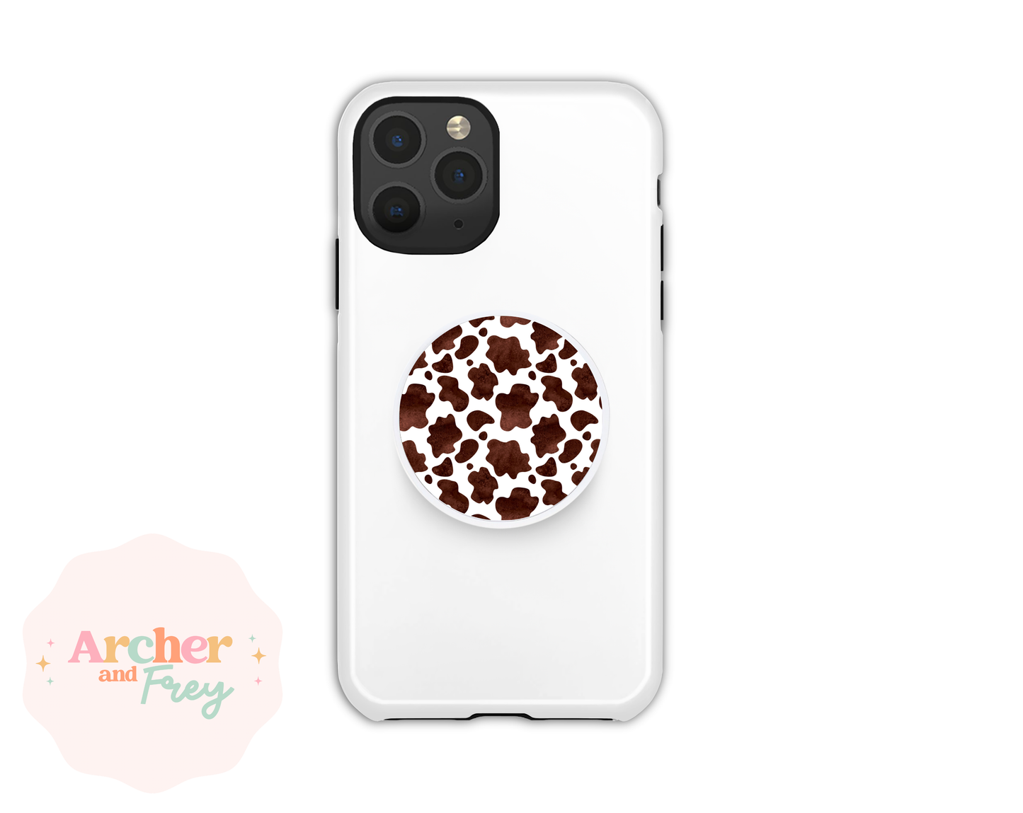 Magsafe Phone Grip - Brown Cow