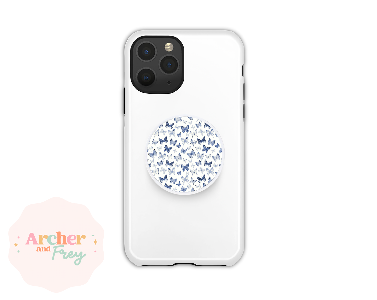 Magsafe Phone Grip - Blue Butterflies