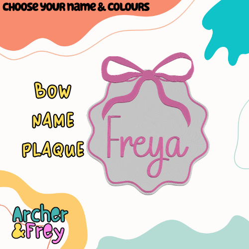 Sweet Bows Name Plaque