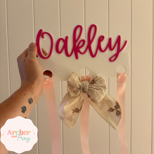 Personalised Bow Holder