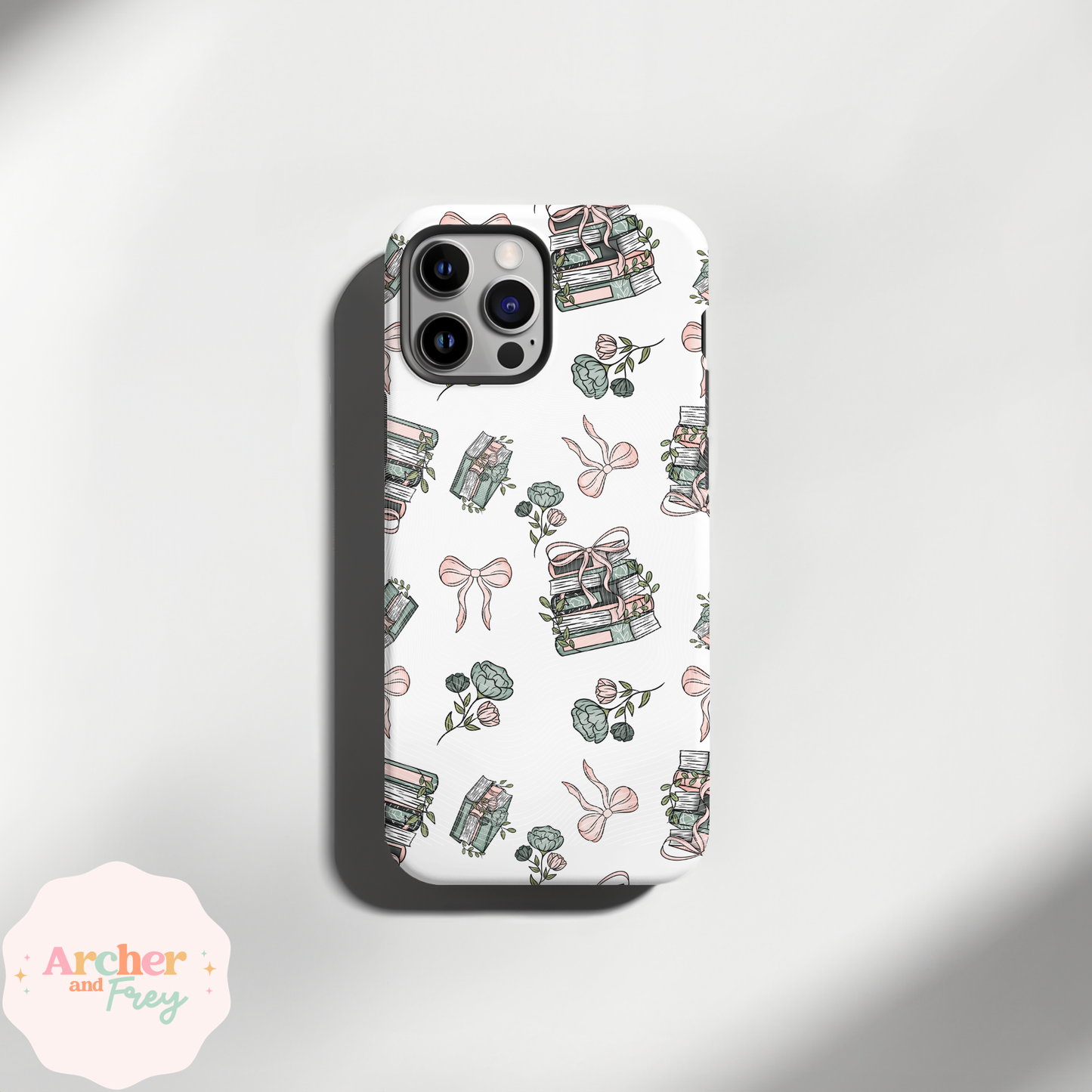 Tough Phone Case - Books & Bows