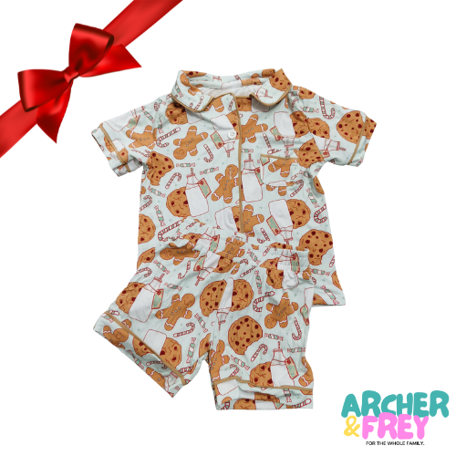 Christmas Gingerbread Bamboo Pjs - Adults