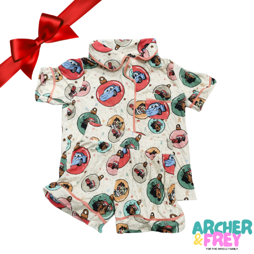 Christmas Cars Bamboo Pjs - Adults