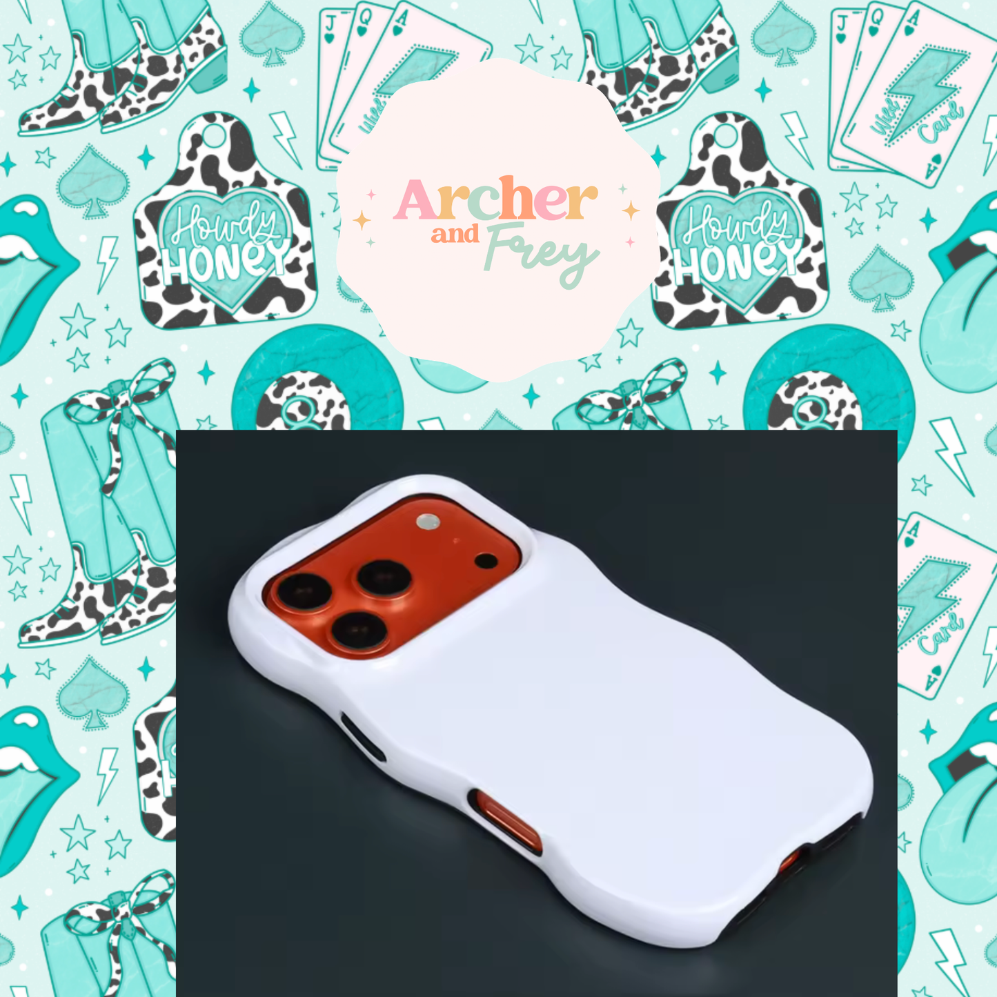 Wavy Tough Phone Case - Howdy Honey