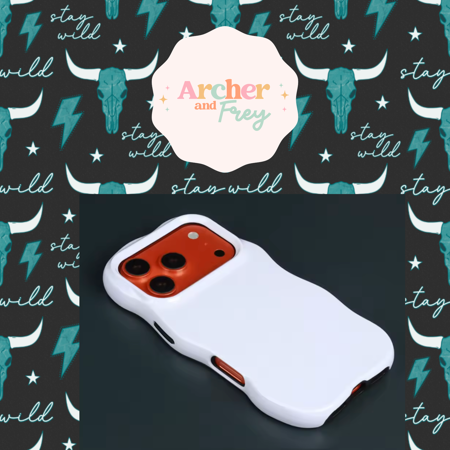 Wavy Tough Phone Case - Stay Wild