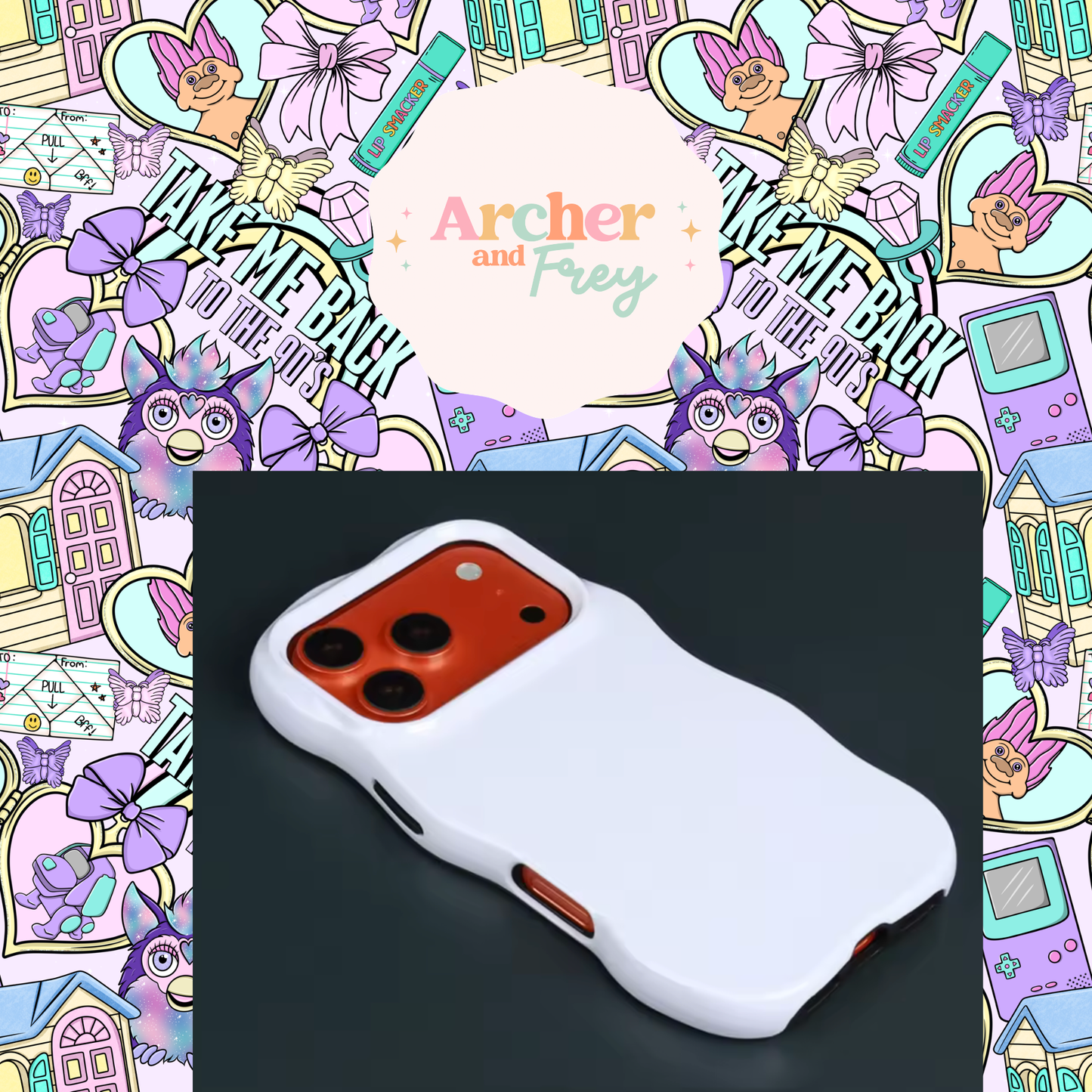 Wavy Tough Phone Case - 90s