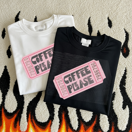 Coffee Please Adult Tee