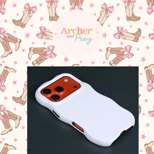 Wavy Tough Phone Case - Boots & Bows