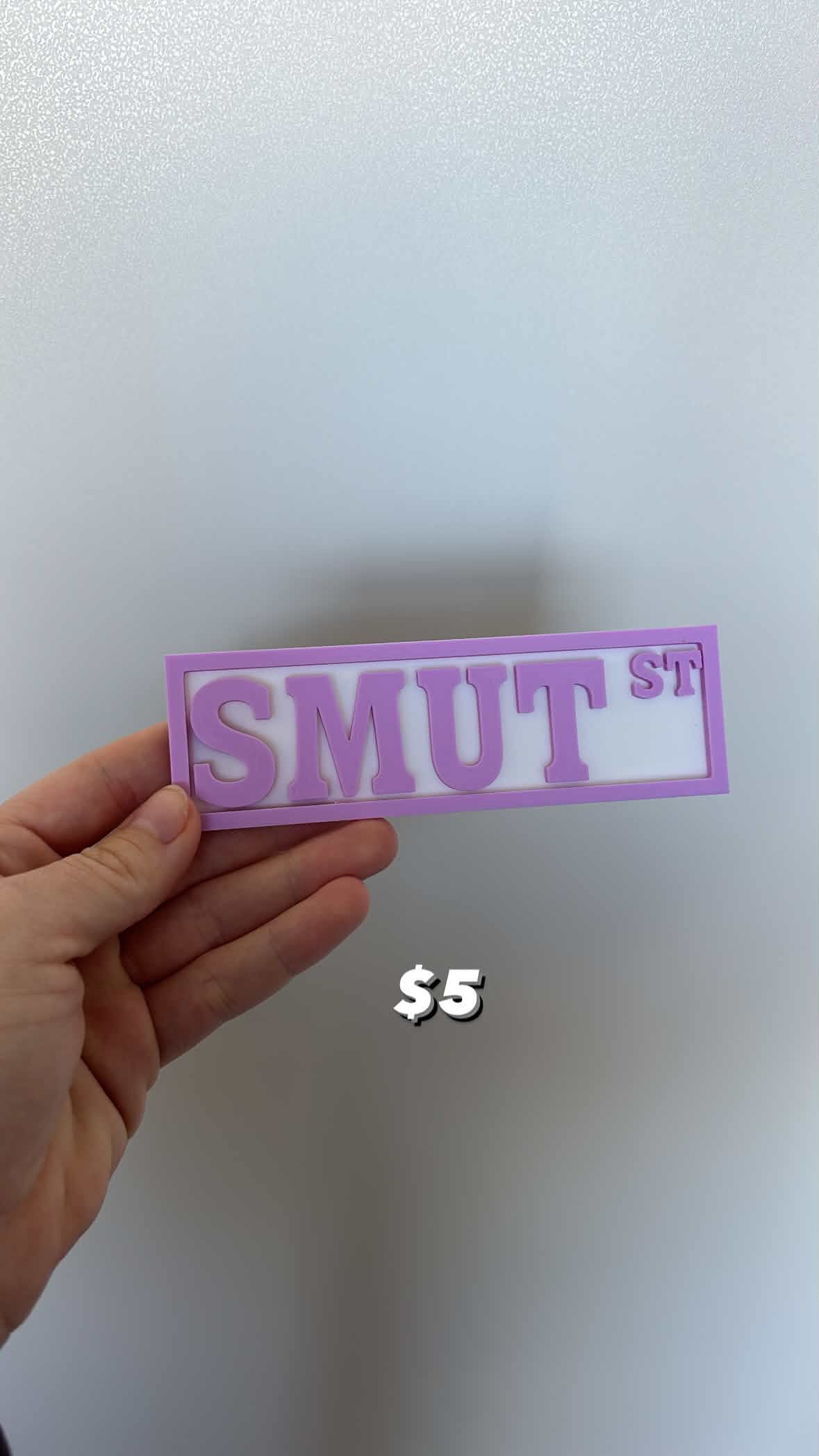Smut St Sign - Sample