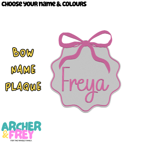 Sweet Bows Name Plaque