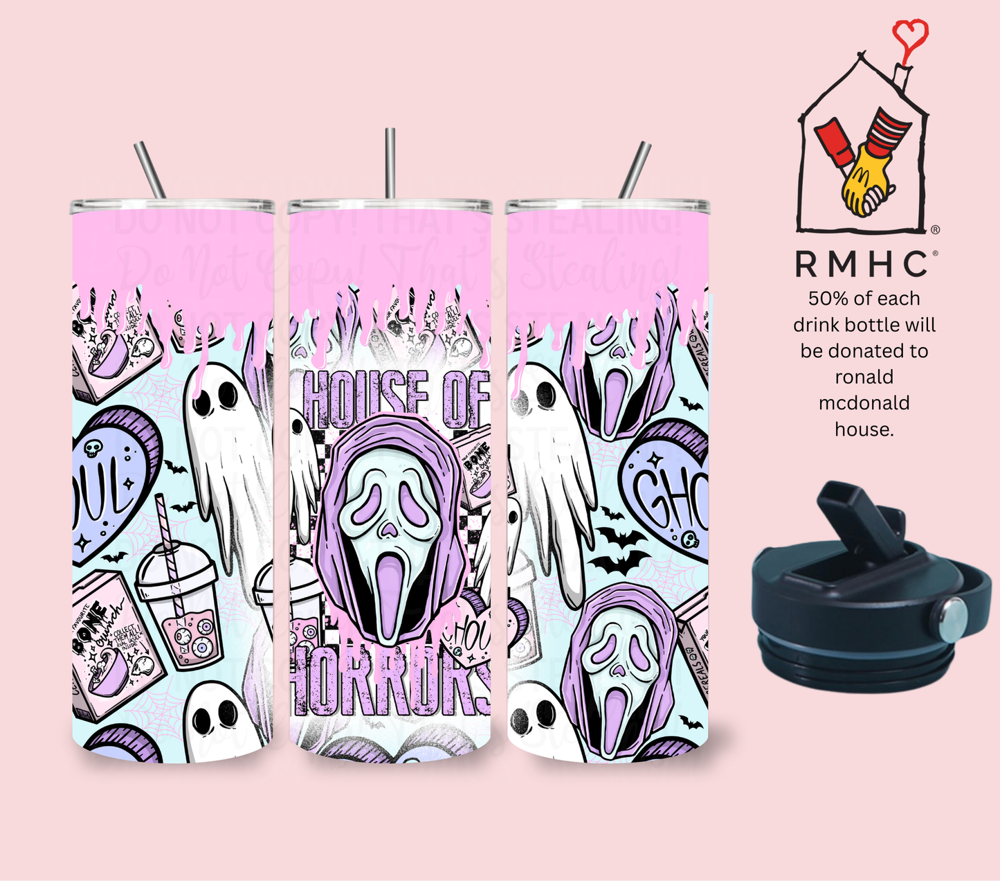 Pink Scream Drink Bottle