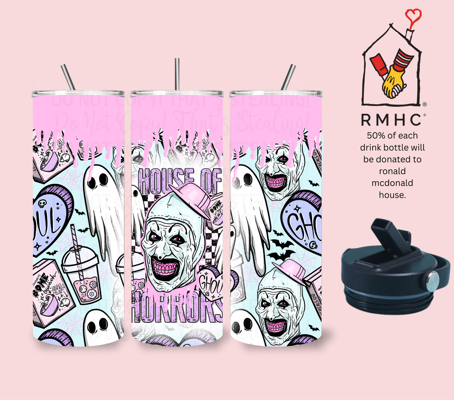 Pink Art Drink Bottle