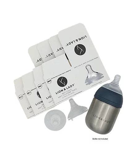 Anti Colic Teat Twin Pack - 4 Flow Rates: Extra Fast Flow 9+ months