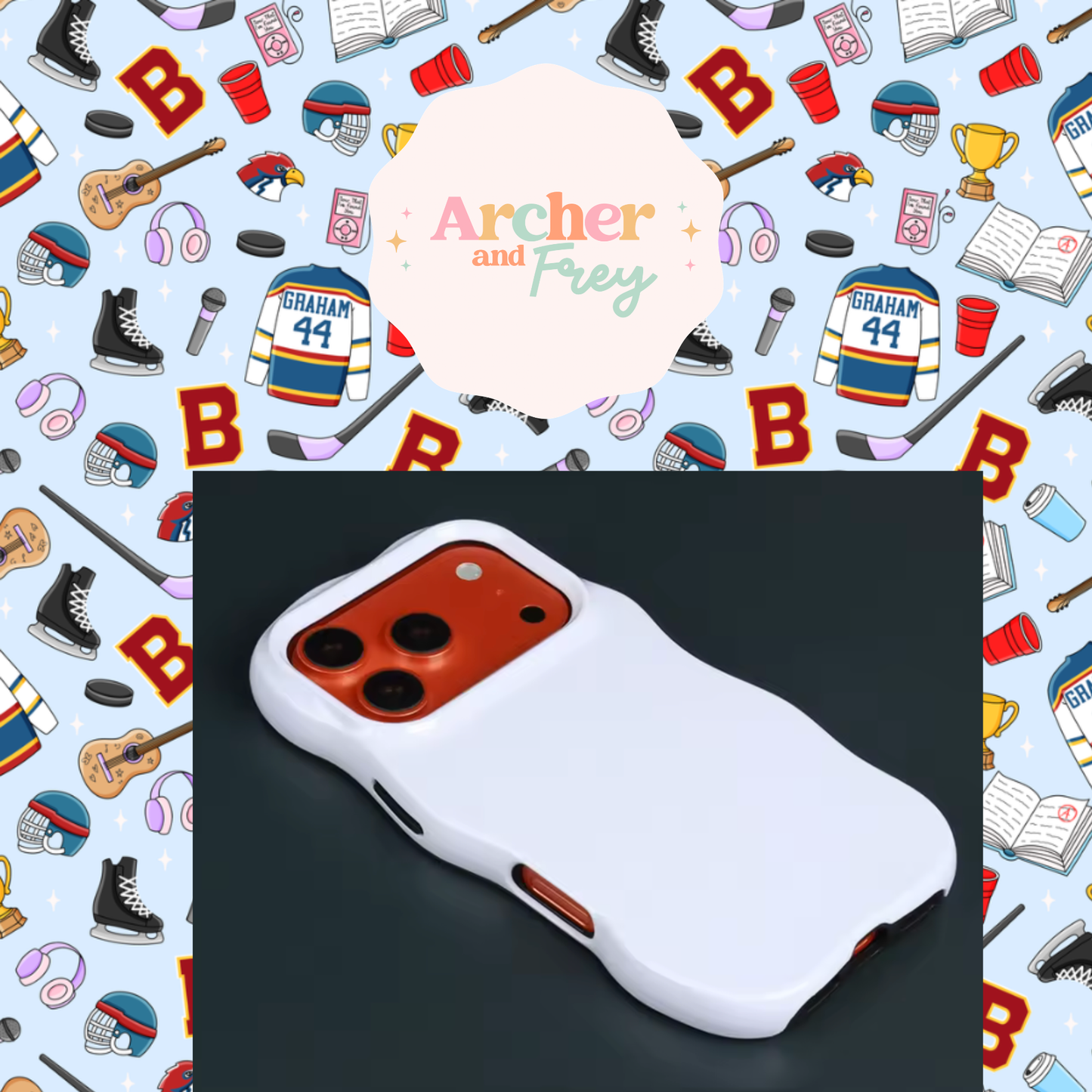 Wavy Tough Phone Case - Off Campus