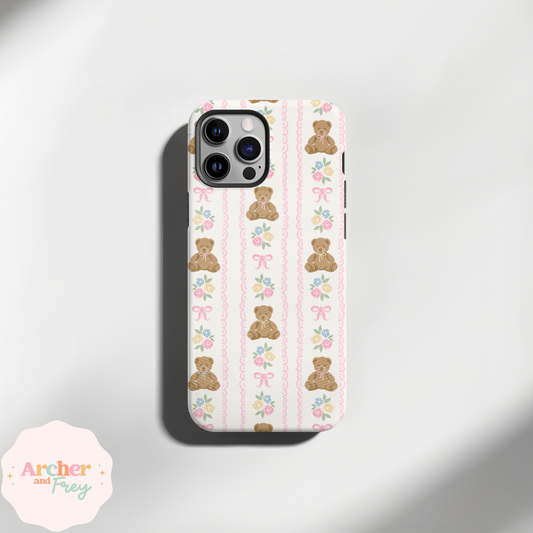 Tough Phone Case - Teddy & Bows