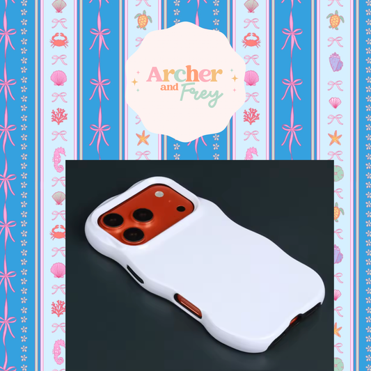 Wavy Tough Phone Case - Ocean Stripes