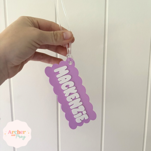 Scalloped Bag Tag