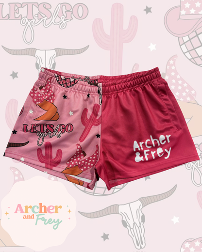 Kids Footy Shorts - Let’s Go Girls
