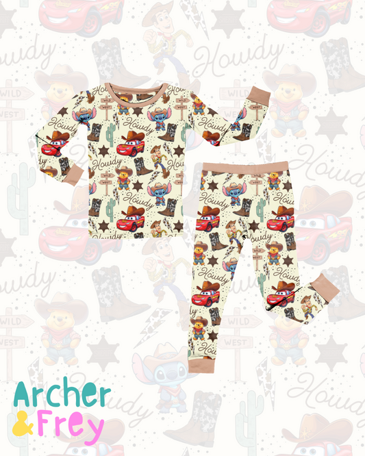 Howdy Characters Bamboo PJ Set