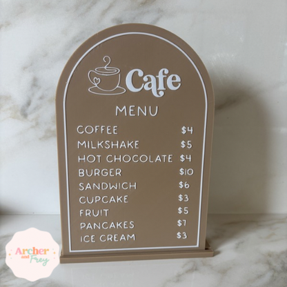 Cafe Menu