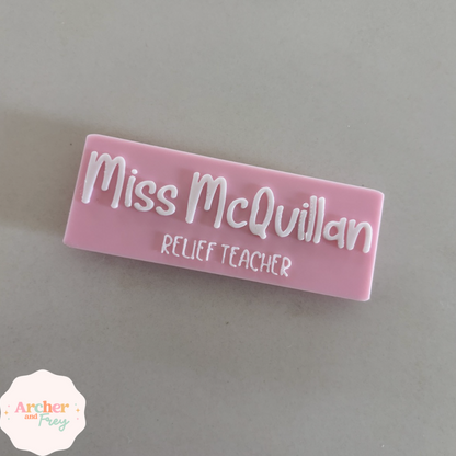 Rectangle Name Badge