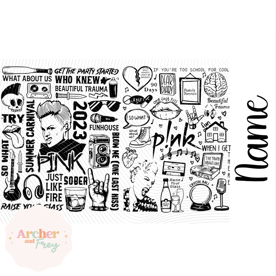 Pink 20oz Engraved Travel Mug