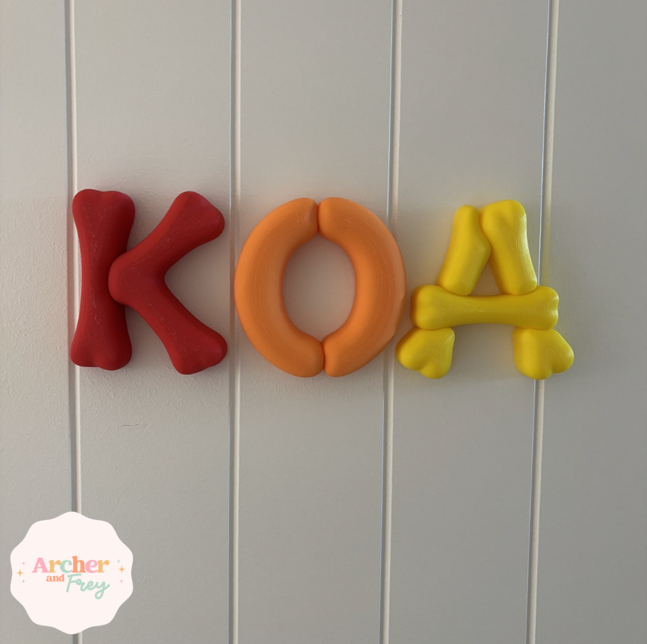 Dino Bones Letters