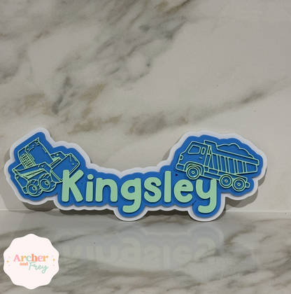 Hotwheels - Layered Name Sign