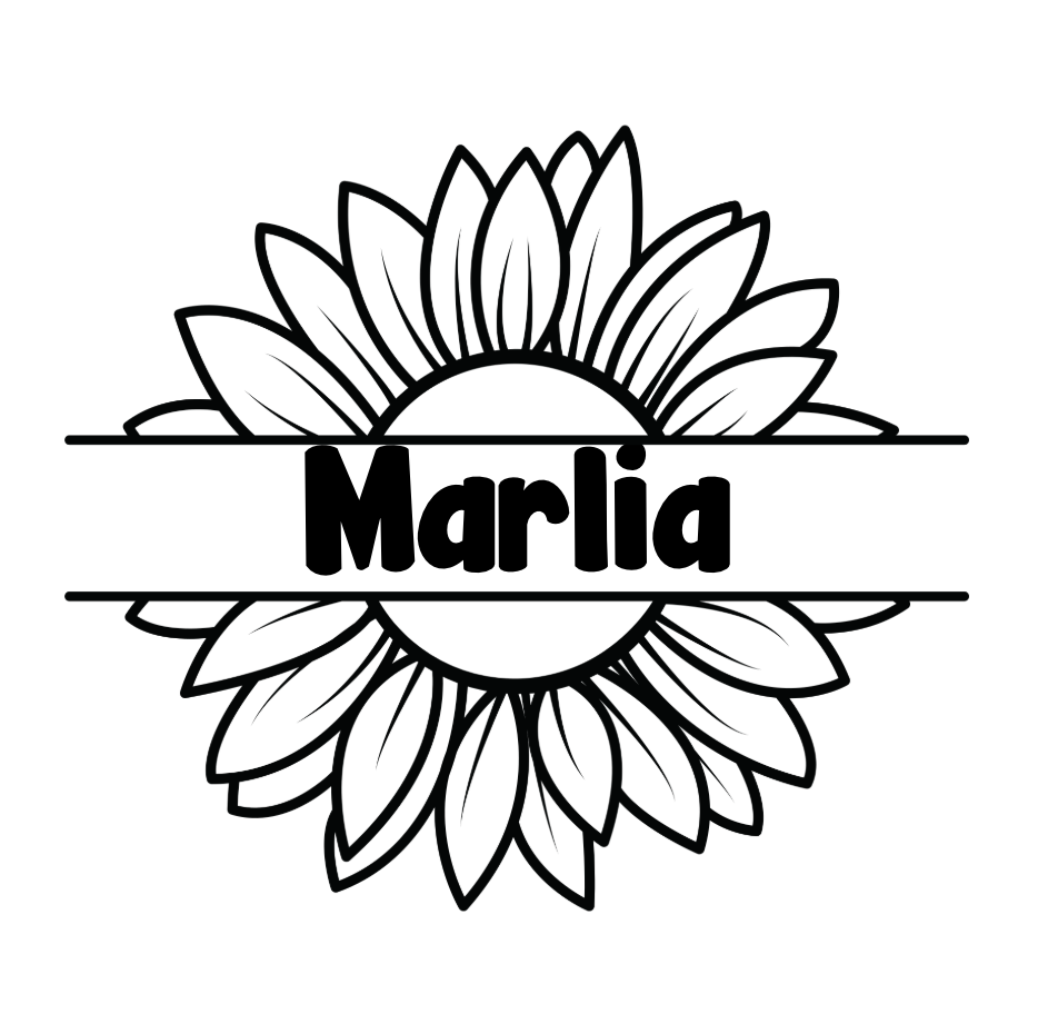 Sunflower - Layered Name Sign