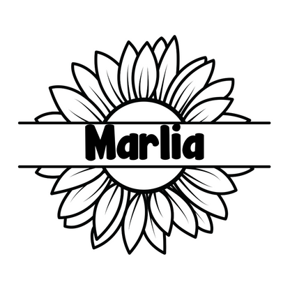 Sunflower - Layered Name Sign