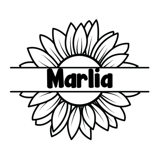 Sunflower - Layered Name Sign