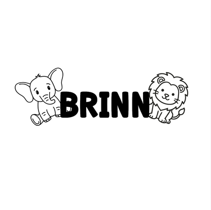 Jungle Animals - Layered Name Sign