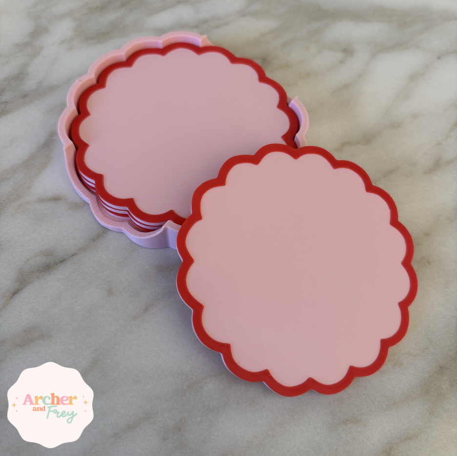 Scalloped Coasters (Set of 4)