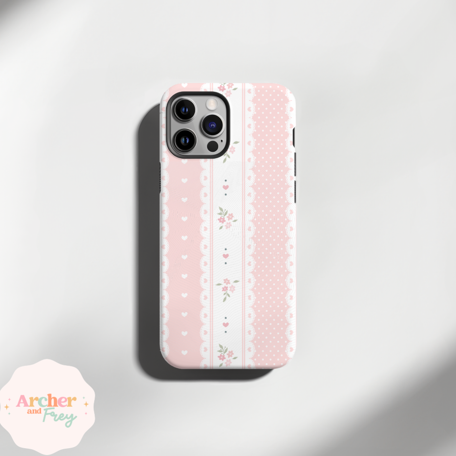 Tough Phone Case - Lacey Flowers