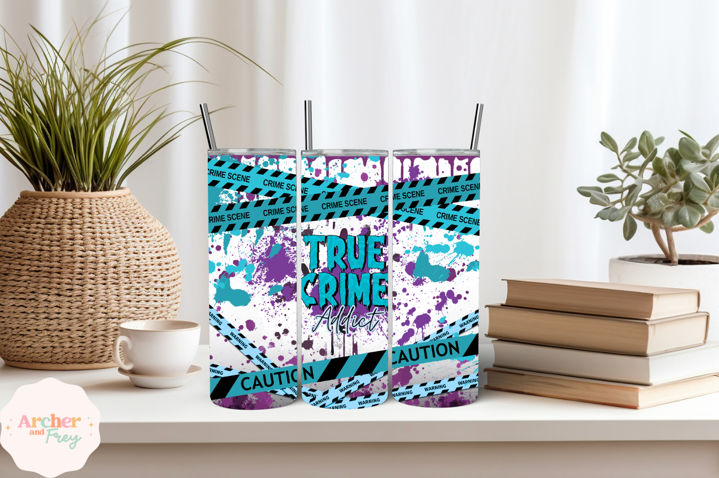 20oz Tumbler/Bottle - True Crime Addict