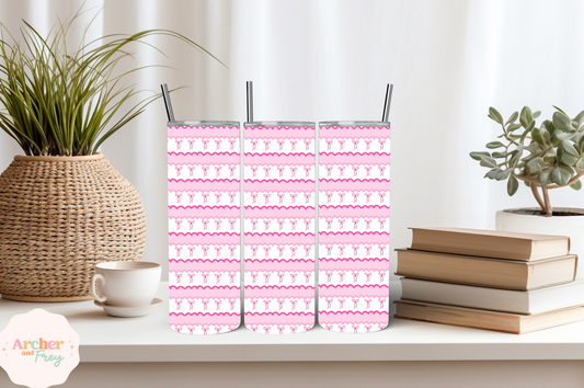 20oz Tumbler/Bottle - Pink Bows