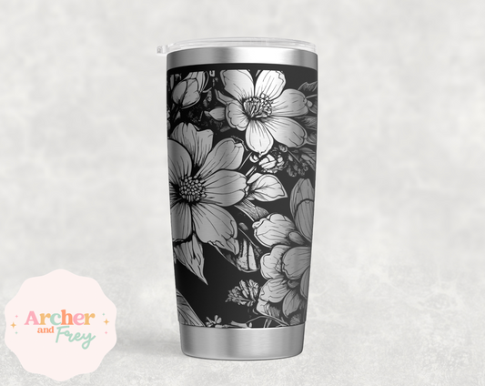 Laser Engraved Travel Mug - Sakura